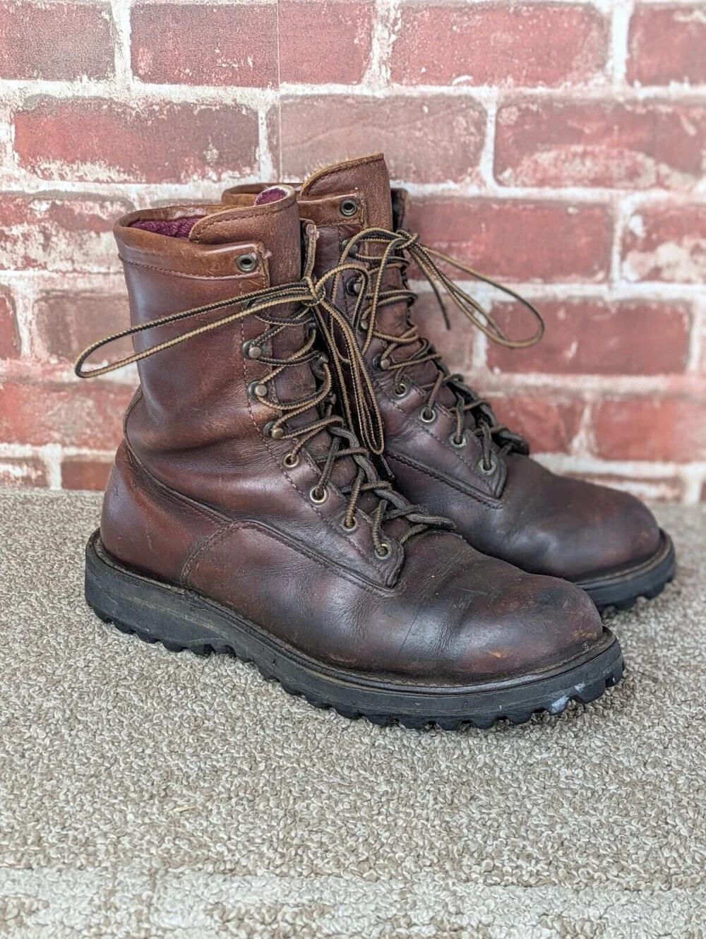 Danner 63500 Size 10 D Vintage Brown Leather Gore Tex Waterproof Hunting Boots